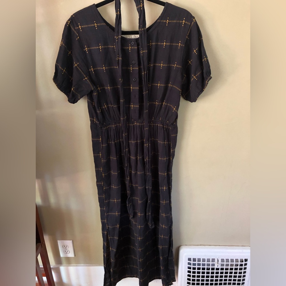 Ace & Jig Moonlight Textile Size Medium Maxi Dress with Belt